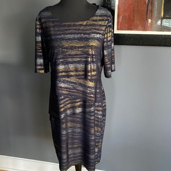 formal black plus size dresses Connected Apparel Black Red 20W Sale – The Dress Outlet main image 0